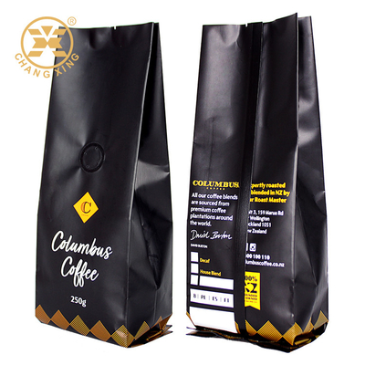 Food Grade Brown Craft Paper Coffee Packaging Bag China Manufacturer