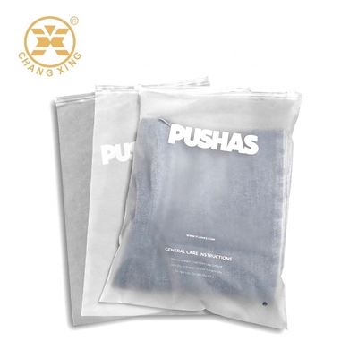 100 Microns PE Matte Small Zipper Plastic CPP Poly Bags For Clothing  Packaging